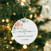 バラ金ゴールドフローラ緑ミセス・ハート結婚ズ セラミックオーナメント