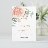 バラ金ゴールドフローラ緑化ブライダルシャワー サンキューカード (スタンド正面)