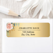 バラ金ゴールドフローラ緑化差出人住所 ラベル (インサイチュ)