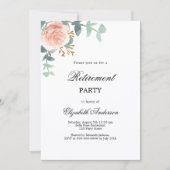 バラ金ゴールドフローラ緑化退職パーティー 招待状 (正面)