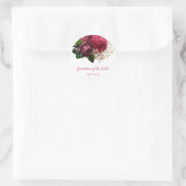 バラ金ゴールドフローラ花嫁のおばあちゃん母 ラウンドシール (バッグ)