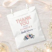 バラ金ゴールドフローラ赤面サンキューブライダルシャワー フェイバーバッグ (クリップ留めされた状態)