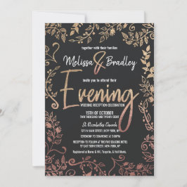 バラ金ゴールドフローラ金ゴールドグラデーション夕べ 招待状