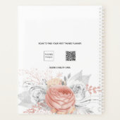 バラ金ゴールドフローラ銀色の葉白名2025 プランナー手帳 (裏面)