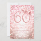 バラ金ゴールドフローラ60th誕生日グラムライト   招待状 (正面)