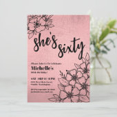 バラ金ゴールドフローラ60th誕生日パーティー 招待状 (スタンド正面)