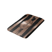 バラ金ゴールドブストライプラシ バスマット (アングル)