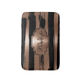 バラ金ゴールドブストライプラシ バスマット (正面縦)