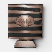 バラ金ゴールドブストライプラシ 缶クーラー (正面)