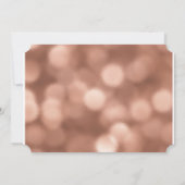 バラ金ゴールドブライダルシャワー恋しく思招待(Mrs. 招待状 (裏面)