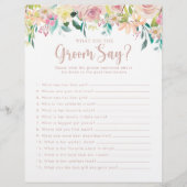 バラ金ゴールドブライダルシャワー新郎は何と言った (正面)