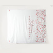 バラ金ゴールドブライダルシャワー背景、フォトブースプロップ タペストリー (正面(横))