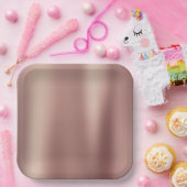 バラ金ゴールドブライダルシャワー ペーパープレート (パーティー)