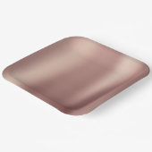 バラ金ゴールドブライダルシャワー ペーパープレート (傾斜あり)