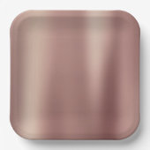 バラ金ゴールドブライダルシャワー ペーパープレート (正面)