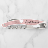 バラ金ゴールドブライダルパーティガーリーブリデスメイドハート日 ソムリエナイフ (裏面)