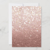 バラ金ゴールドブライデスメイドドレスブライダルシャワー 招待状 (裏面)