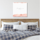 バラ金ゴールドブラシストロークバルミツワーサインインボード キャンバスプリント (インサイチュ (寝室))