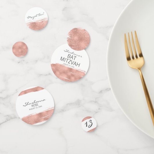 バラ金ゴールドブラシストロークバルミツワーテーブル紙吹雪 コンフェッティ (グループ)