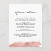 バラ金ゴールドブラシストロークバルミツワー情報カード エンクロージャーカード (正面)