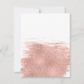 バラ金ゴールドブラシストロークバルミツワー情報カード 招待状 (裏面)