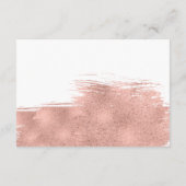 バラ金ゴールドブラシストロークバルミツワー披露宴カード エンクロージャーカード (裏面)