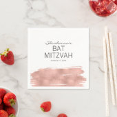 バラ金ゴールドブラシストロークバルミツワー紙ナプキン スタンダードカクテルナプキン (インサイチュ)