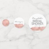 バラ金ゴールドブラシストロークブライダルシャワーテーブル紙吹雪 コンフェッティ (正面)