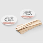 バラ金ゴールドブラシストロークブライダルシャワーハンドファン ハンドファン (組立なし)