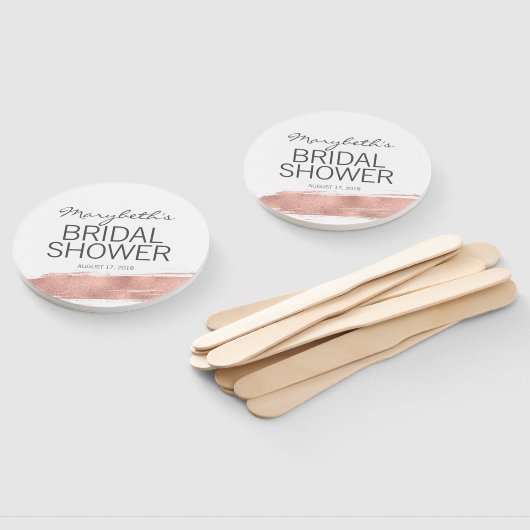 バラ金ゴールドブラシストロークブライダルシャワーハンドファン ハンドファン (組立なし)