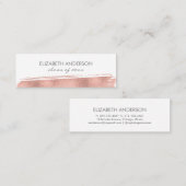 バラ金ゴールドブラシストローク卒業名挿入カード コーリングカード (正面/裏面)