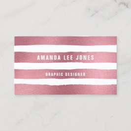 バラ金ゴールドブラシストローク 名刺