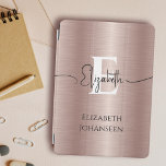 バラ金ゴールドブラシ仕上げメタルホワイトモノグラム名Glam iPad Miniカバー<br><div class="desc">私たちのバラ金ゴールドブラシ仕上げメタル白モノグラム名グラムiPad Air カバーであなたのiPadの空気に洗練のtouchを追加！豪華なバラ金ゴールドブラシ仕上げメタルの質感で作られたカバーは、エレガントでスタイルを醸し出す。白い文字のモノグラムはっきりしたと黒いタイポグラフィのスクリプエレガントト名でカスタマイズし、シックで見た目を作パーソナライズされた成する。モノグラムの下カスタマイズに、あなたのフルネームまたはその余分な個人touchのための意味のある引用文。先生、友人、同僚の場合は、このiPadエアカバーは、あらゆる大事な行事のための完璧な贈り物を作る。お使保護いのデバイスをスタイルし、私たちのバラ金ゴールドブラシ仕上げメタル白モノグラム名グラムiPad Air カバーで声明を作成！</div>
