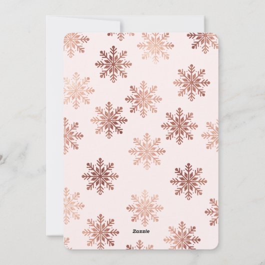 バラ金ゴールドブラシ付きオーバーレイホリディフォトカード シーズンカード (裏面)