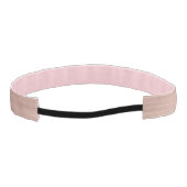 バラ金ゴールドブラシ付き金属モノグラムスクリプガーリート アスレチックヘッドバンド (裏面)