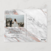 バラ金ゴールドブラシ結婚ストローク |写真2 ポストカード (裏面)