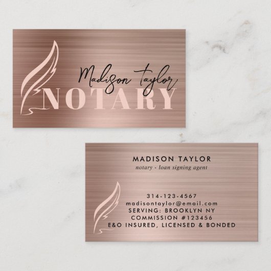 バラ金ゴールドブラシ金属移動公証人ローン代理店 名刺 (正面/裏面)