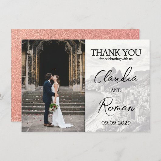 バラ金ゴールドブラジル旅券 サンキューカード (正面/裏面)