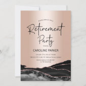 バラ金ゴールドブラックアゲイト退職パーティー 招待状 (正面)