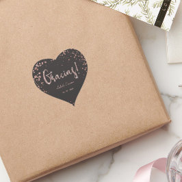 バラ金ゴールドブラックキンセアニェラグラシアストレンディー ハートシール