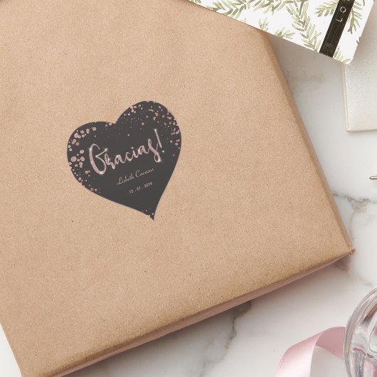 バラ金ゴールドブラックキンセアニェラグラシアストレンディー ハートシール