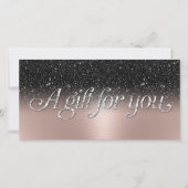 バラ金ゴールドブラックグリッターサロンスパギフト券 (正面)