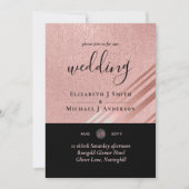 バラ金ゴールドブラックグリッターフォイルルック結婚ズ (正面)