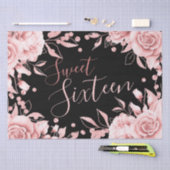 バラ金ゴールドブラックスウィート16バースデーパーティーフローラ 薄葉紙 (クラフト)