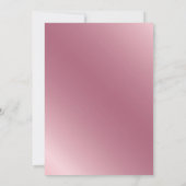 バラ金ゴールドブラックテニスボールかわいいアスレチックガーリースポーツ 招待状 (裏面)