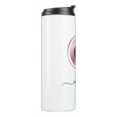 バラ金ゴールドブラックテニスボールエレガント選手コーチ タンブラー (回転左)