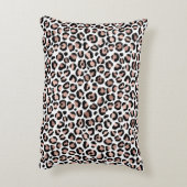 バラ金ゴールドブラックヒョウ印刷チーズトレンディー アクセントクッション (裏面(縦))