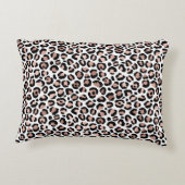 バラ金ゴールドブラックヒョウ印刷チーズトレンディー アクセントクッション (裏面)