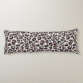 バラ金ゴールドブラックヒョウ印刷チーズトレンディー ボディピロー (裏面)