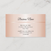 バラ金ゴールドブラックフローラダマスクマンダラ 名刺 (裏面)